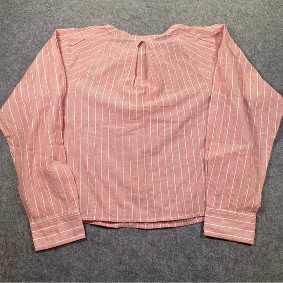 Women's J. Crew Red and White Striped Top, NWT, Medium - Picture 10 of 13
